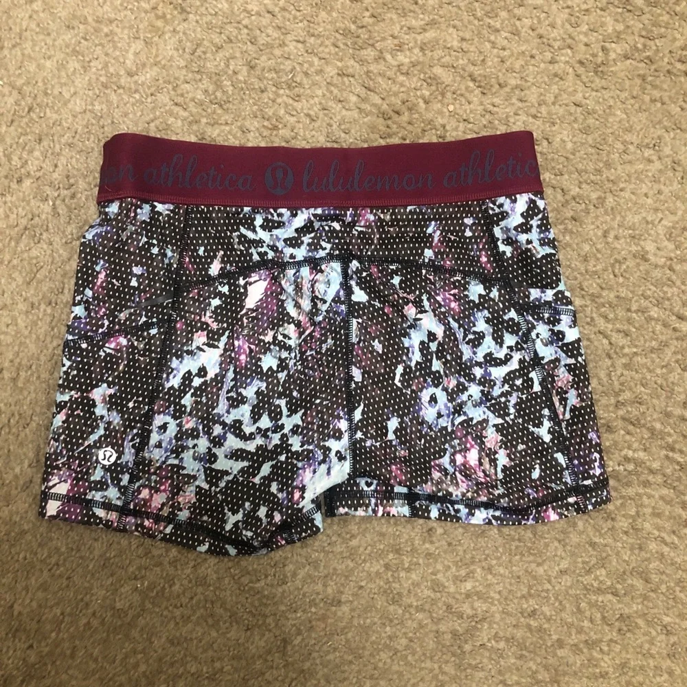 Lululemon Athletica Shorts | Lululemon What The Sport Short Floral Sz 8 Great co